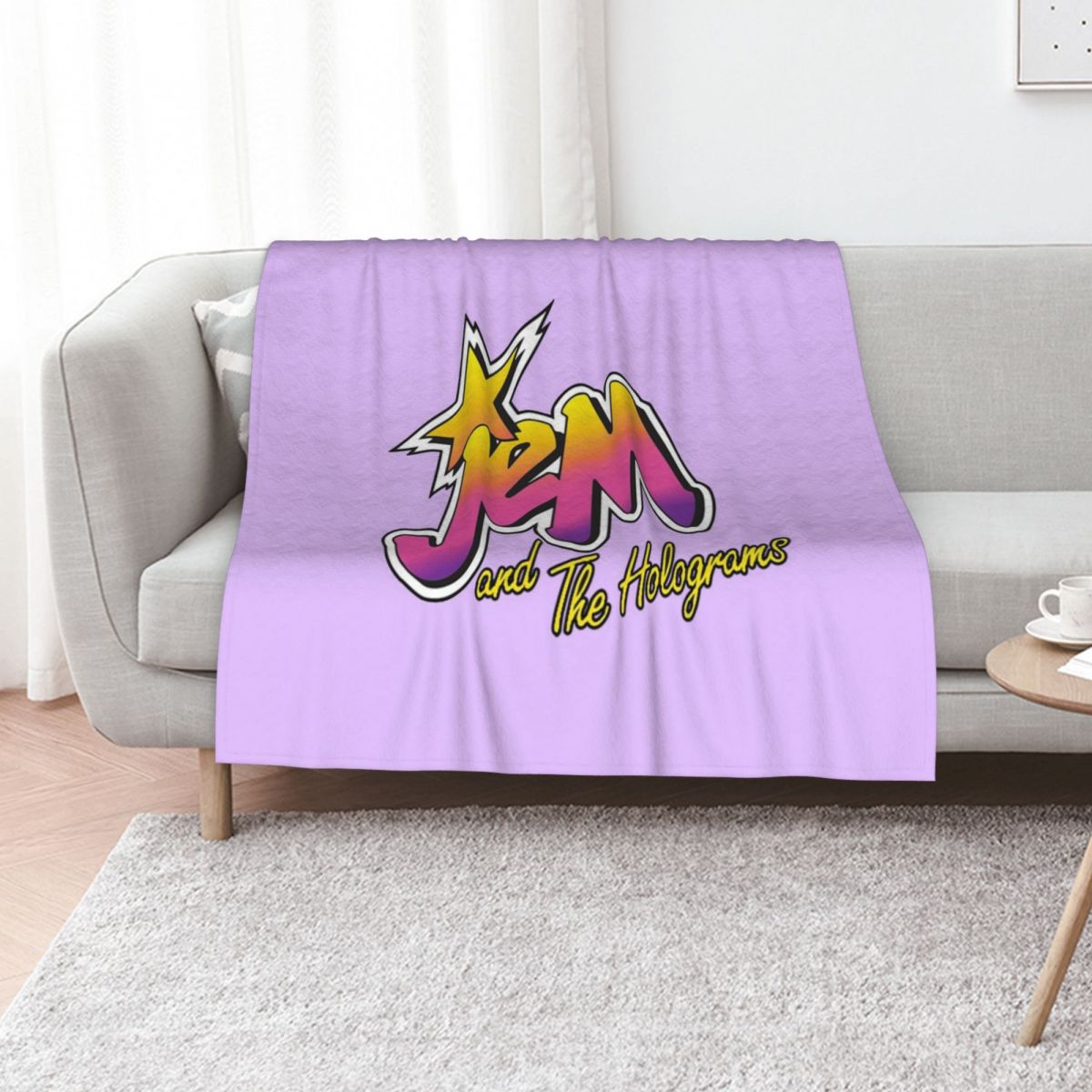 3D Printing Hologram - Jem and the holograms Throw Blanket