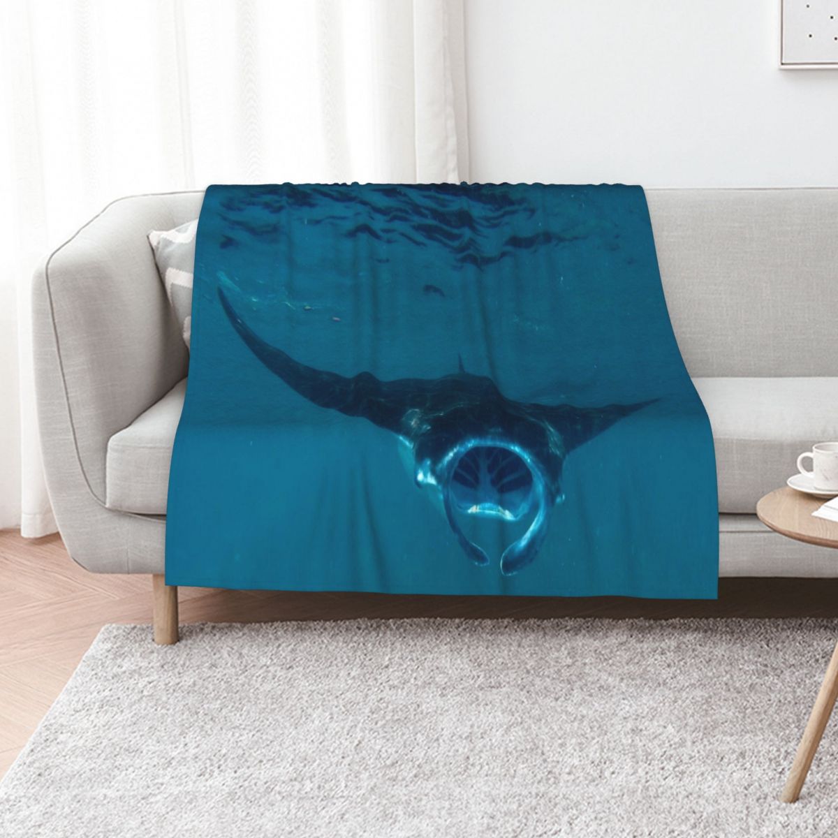 3D Printing Bali - Curious Manta Ray At Crystal Bay