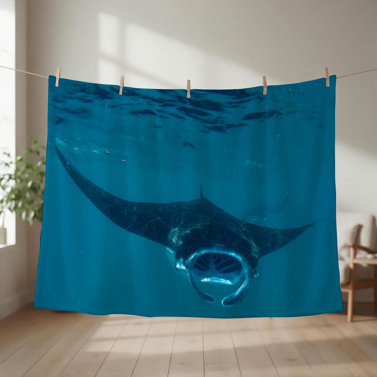 Curious Manta Ray At Crystal B - 3D Printing Bali review and price