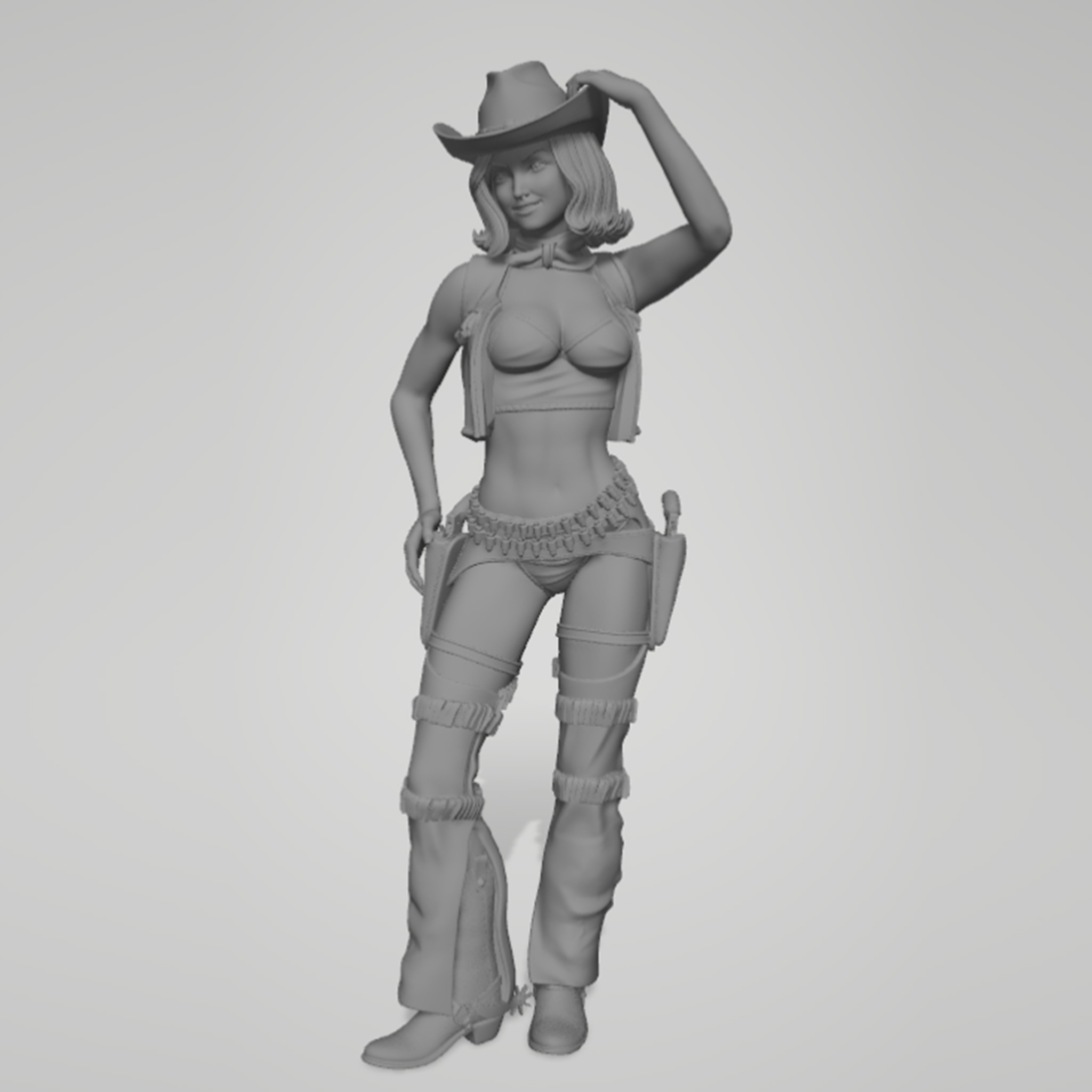 1/24 1/18 1/12 cowboy girl Una - 3D Printing Idea review and price