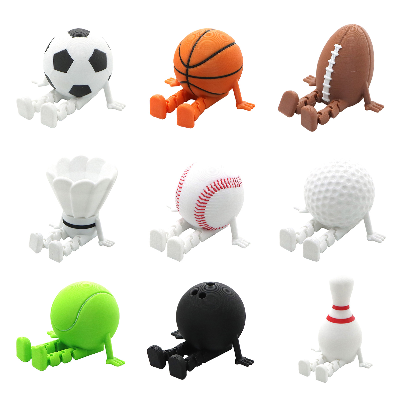 Sports Ball Buddies 3D Printed - 3D Printing Use review and price
