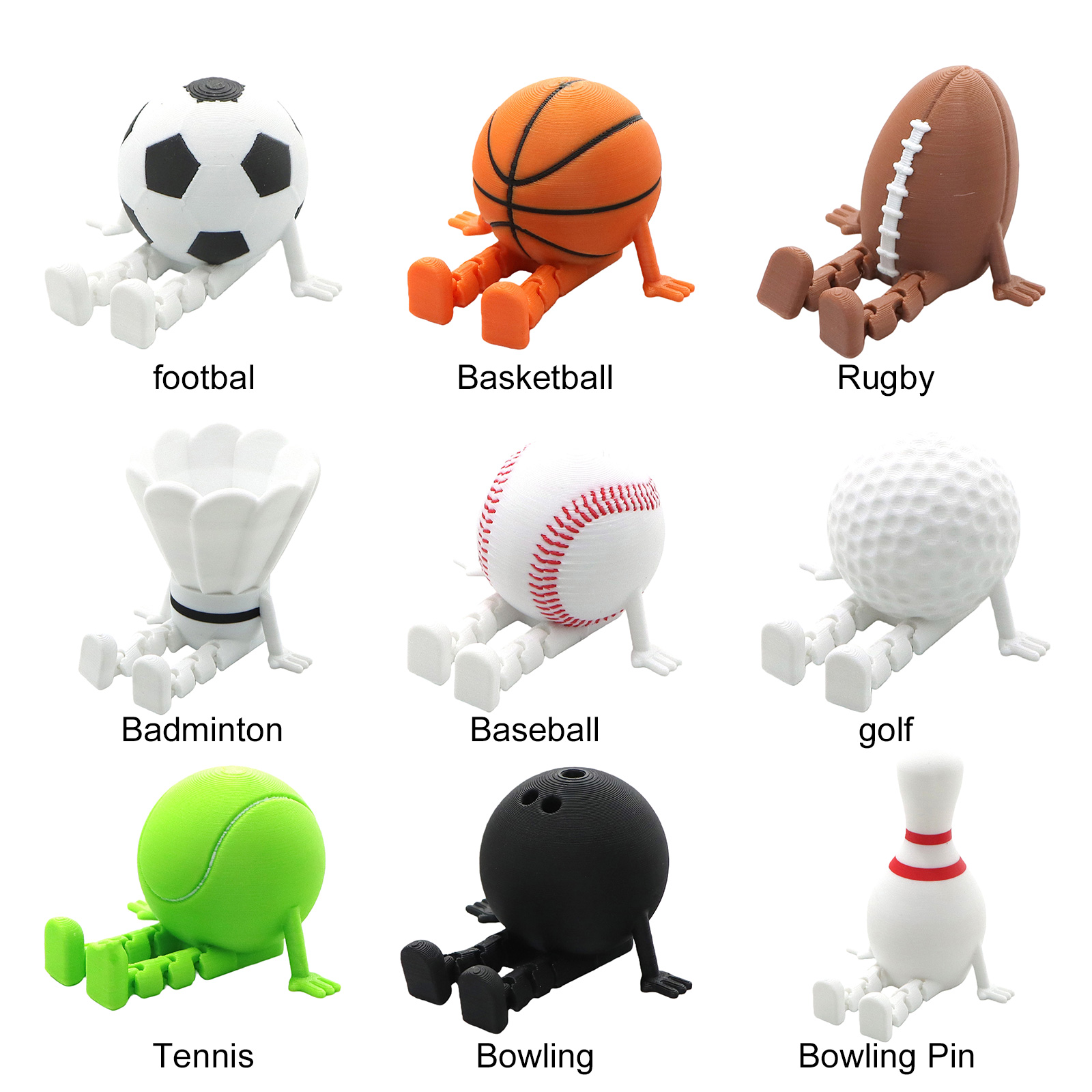 Sports Ball Buddies 3D Printed - 3D Printing Use review and price