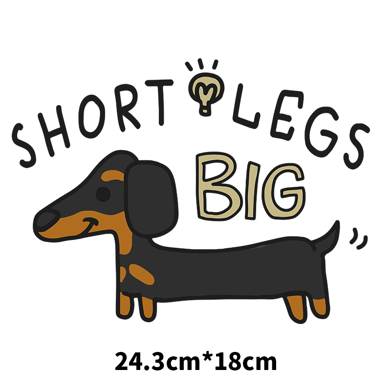 24.3cmX18cm Cartoon Dachshund  - 3D Printing On Fabric review and price