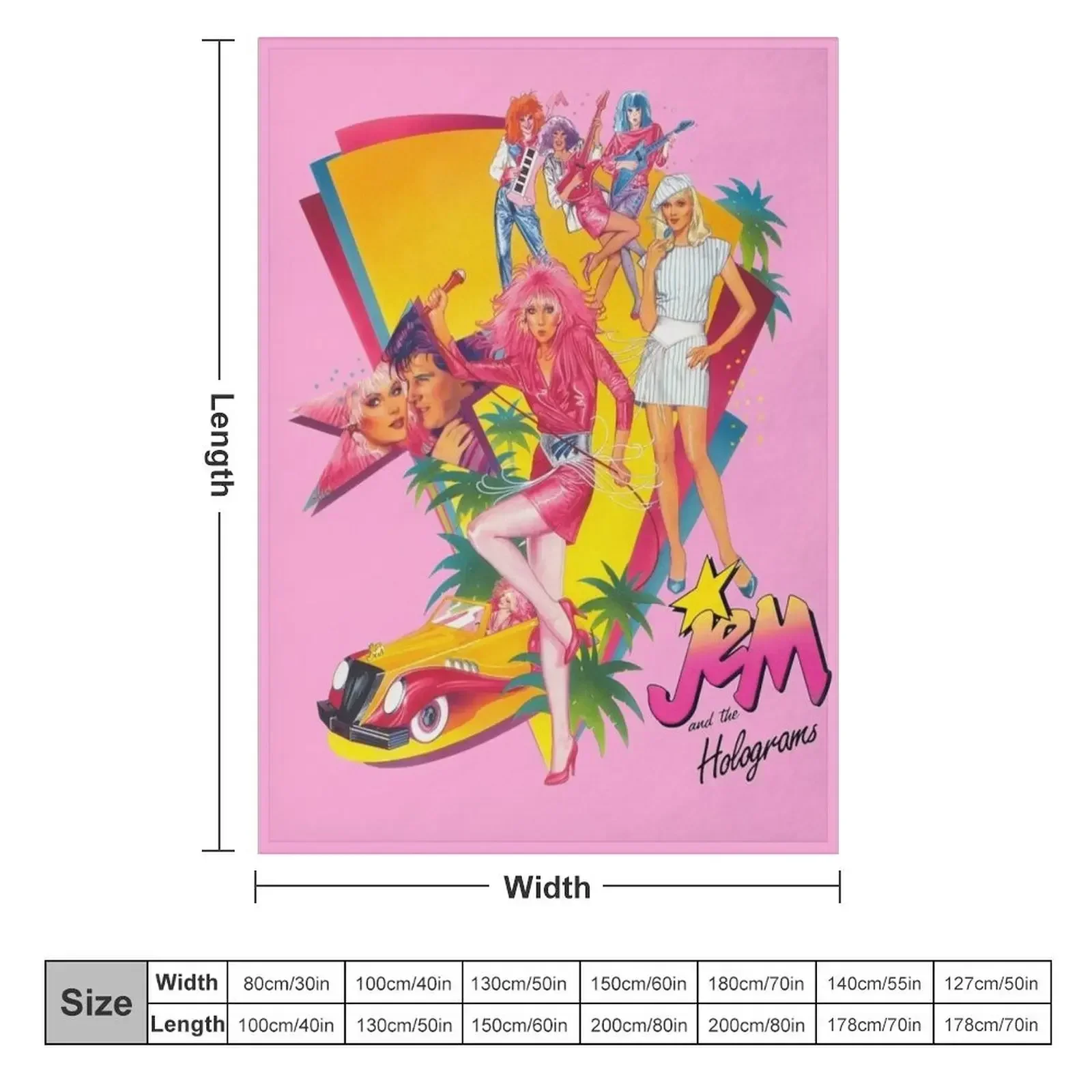 Jem and the Holograms Throw Bl - 3D Printing Hologram review and price