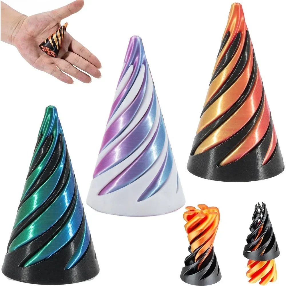 3D Printed Spiral Cone Toy Imp - 3D Printing Idea review and price