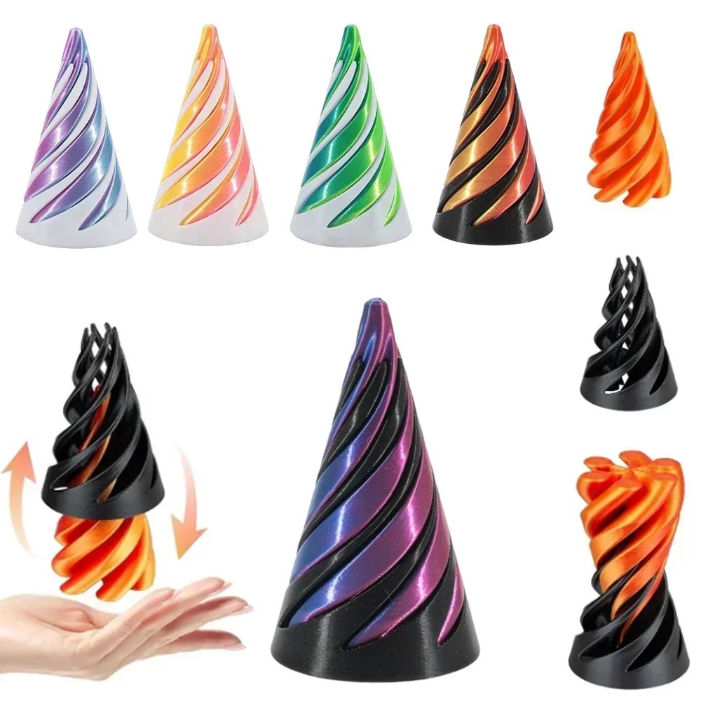 3D Printed Spiral Cone Toy Imp - 3D Printing Idea review and price