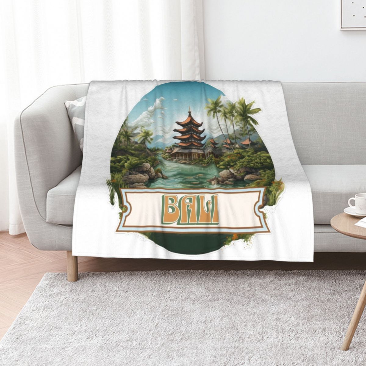 Bali Indonesia Throw Blanket P - 3D Printing Bali review and price