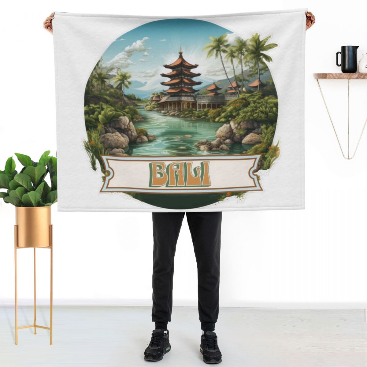 Bali Indonesia Throw Blanket P - 3D Printing Bali review and price