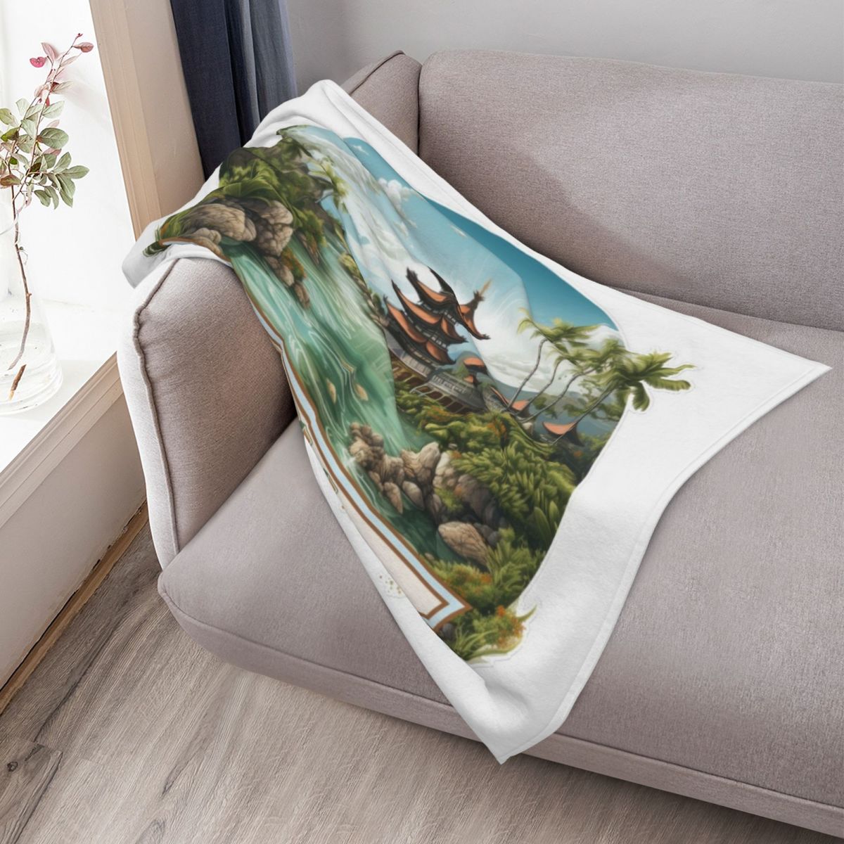 Bali Indonesia Throw Blanket P - 3D Printing Bali review and price