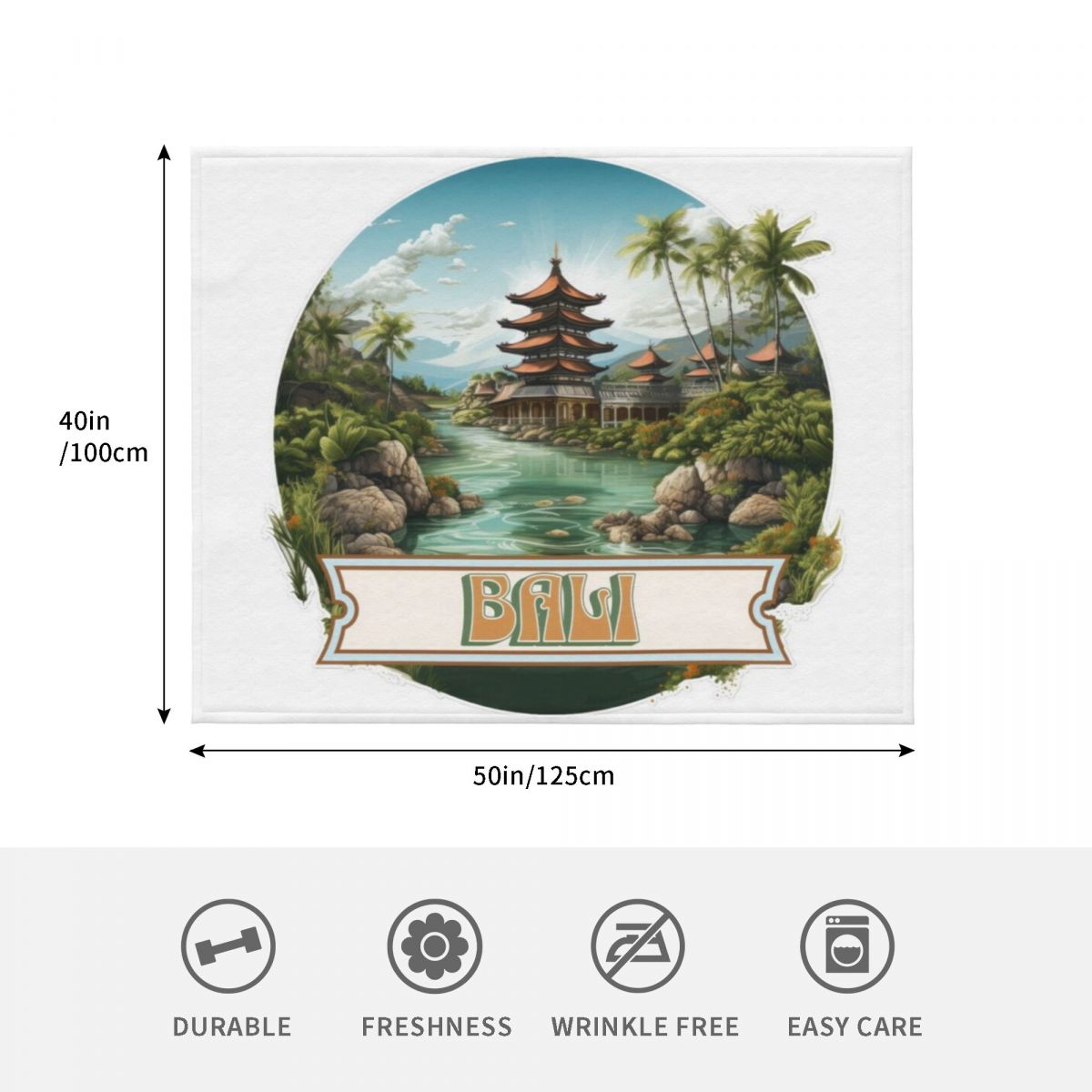Bali Indonesia Throw Blanket P - 3D Printing Bali review and price