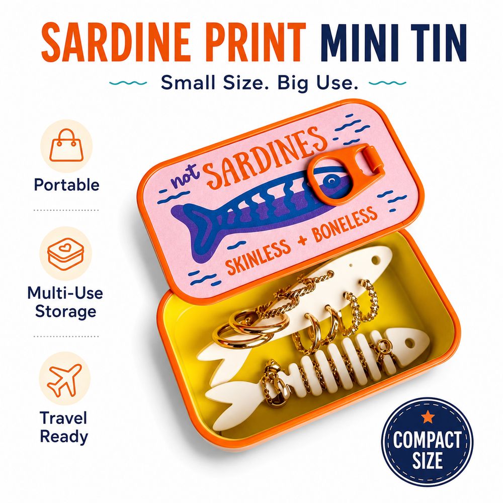 Gifts Plastic Sardine Jewelry  - 3D Printing Jewellery review and price