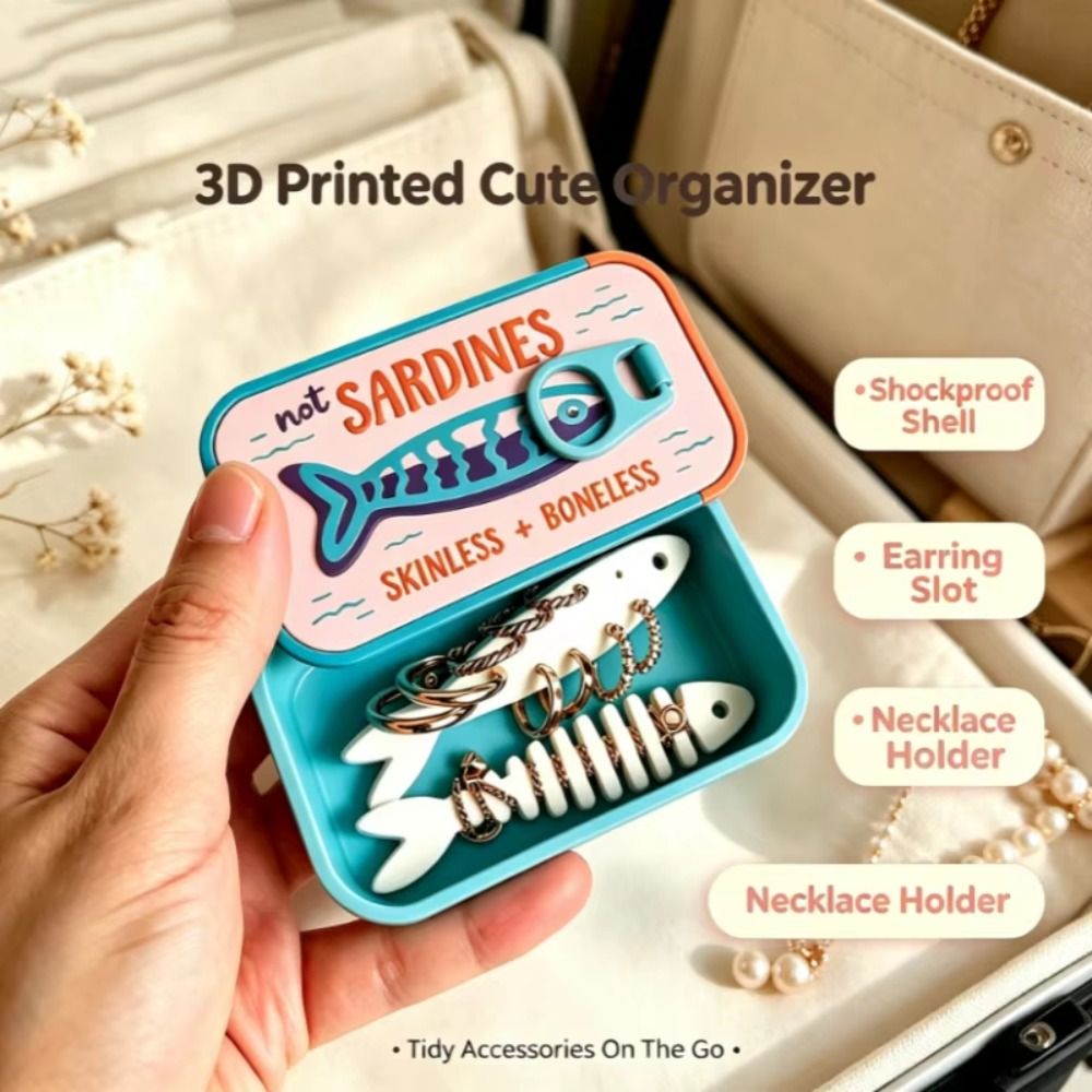 Gifts Plastic Sardine Jewelry  - 3D Printing Jewellery review and price