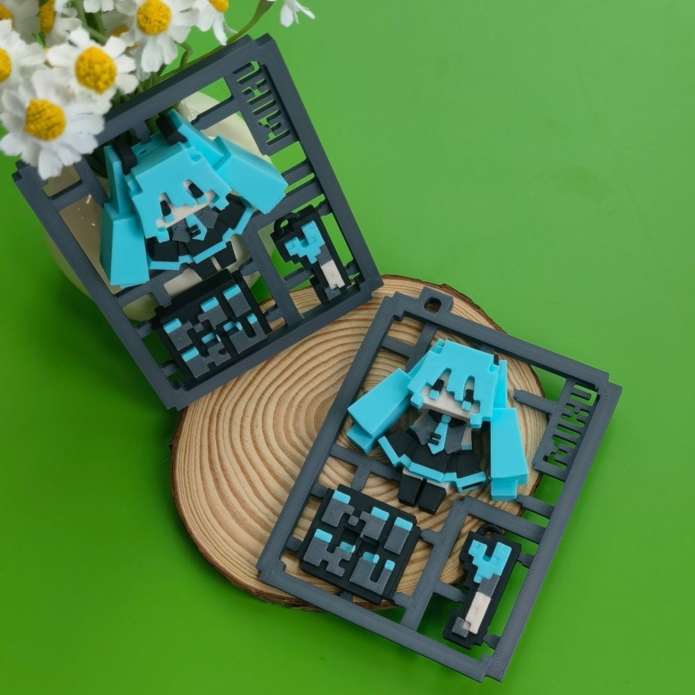 3D Printed Cute Pixel Hatsune  - 3D Printing Idea review and price