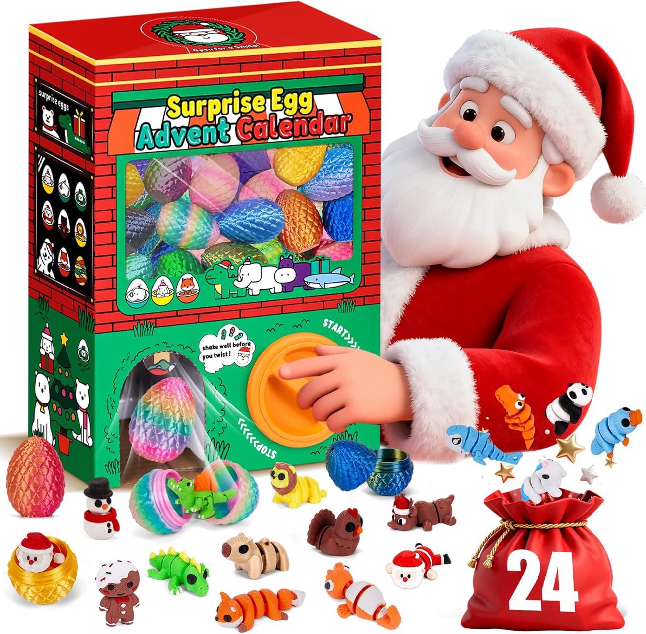 24pcs 3D Printed Surprise Egg  - 3D Printing Idea review and price